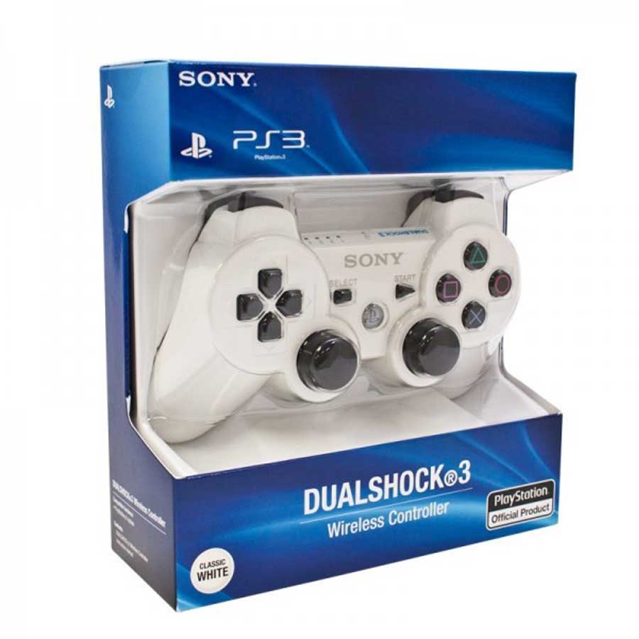 خرید دسته بازی وایرلس سفید DUALSHOCK PS3