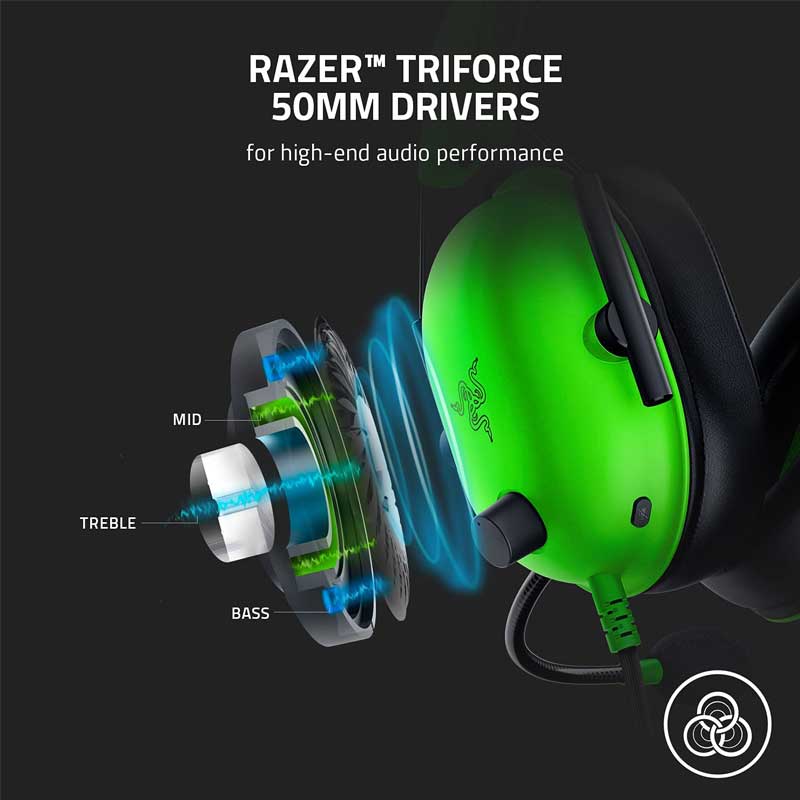 هدست گيمينگ RAZER Blackshark V2 X Green - Image 5