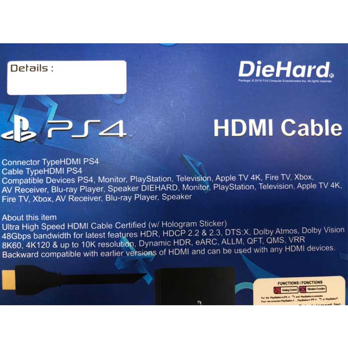 خرید کابل hdmi فابریک ps4 جدید - Image 3