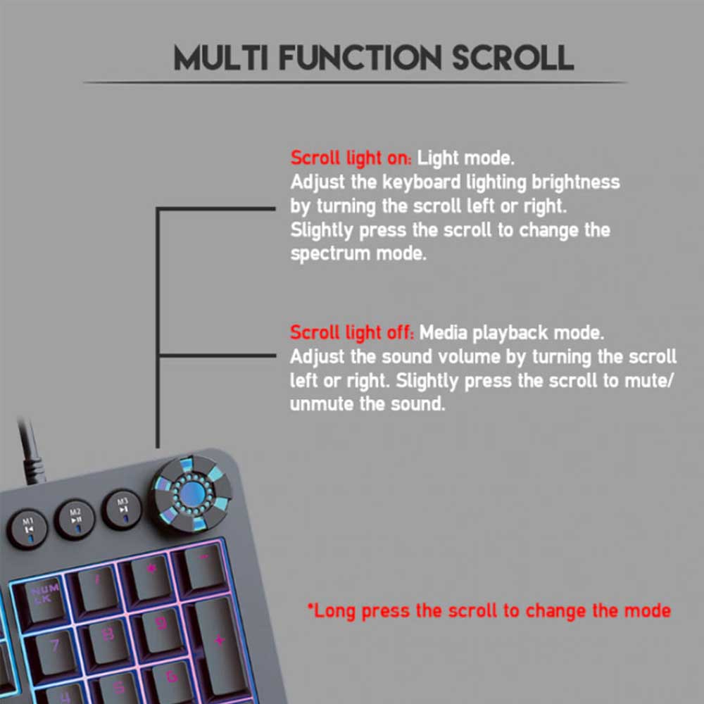 خرید کیبورد گیمینگ مدل MAX CORE MK852