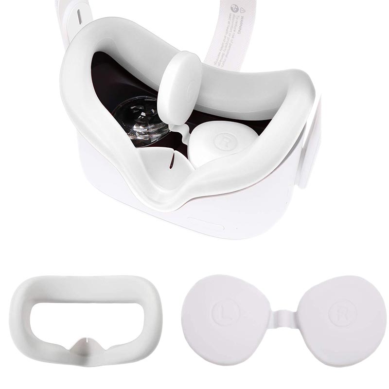 کاور صورت و لنز هدست Oculus Quest 2 سفید