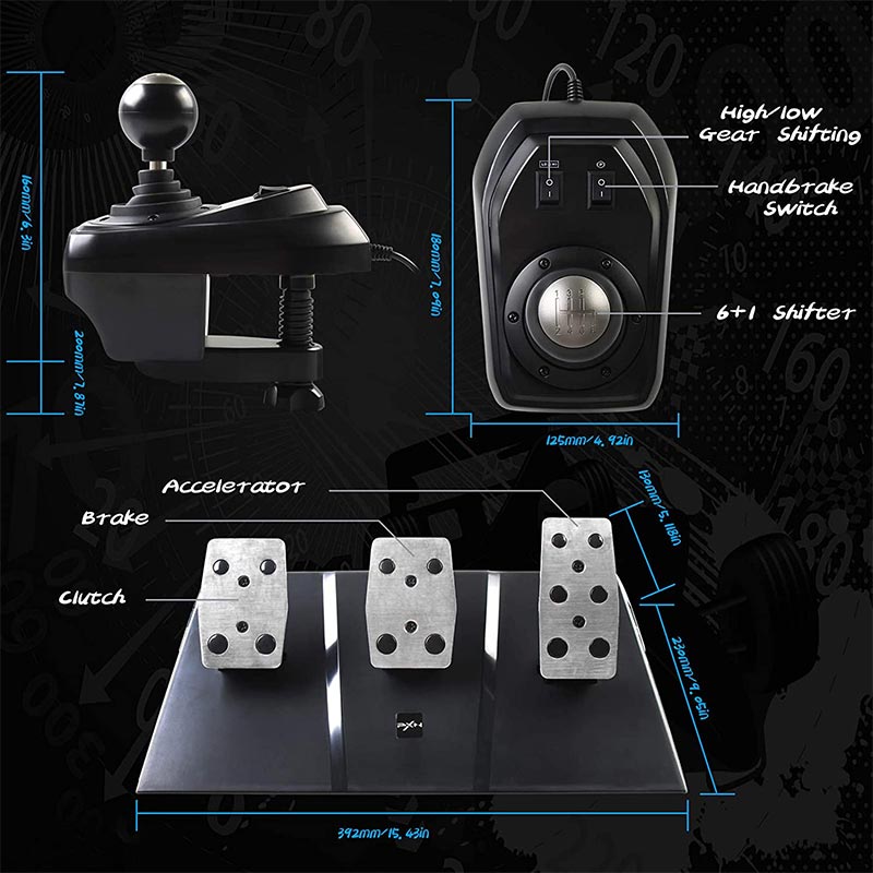 فرمان بازی PXN Gaming Racing Wheel V9