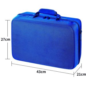 کیف حمل DeadSkull PS5 فت آبی و قرمز خارجی