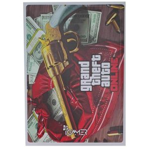 برچسب کنسول PS5 FAT (iG) طرح GTA تفنگ