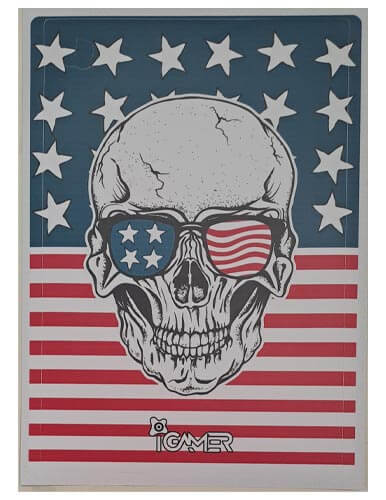 برچسب کنسول PS5 FAT (iG) طرح اسکلت آمریکا