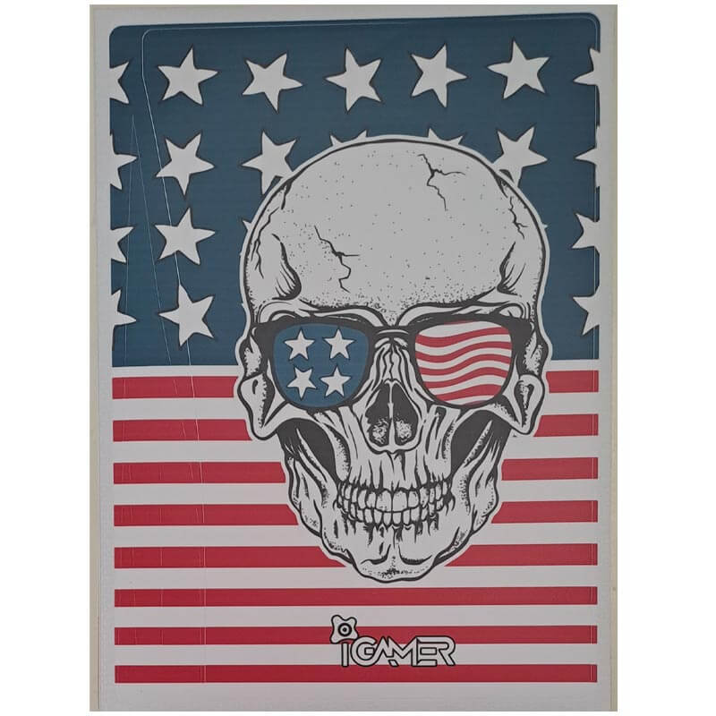 برچسب کنسول PS5 FAT (iG) طرح اسکلت آمریکا - Image 3