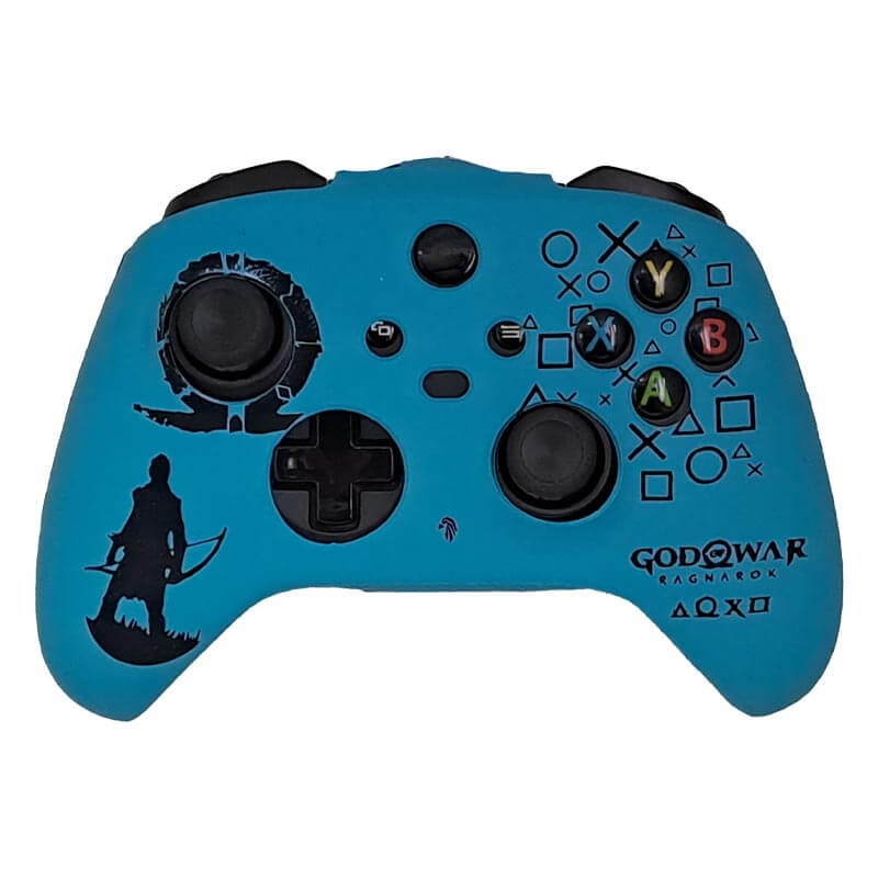 محافظ دسته Xbox Series X/S طرح god of war آبی - Image 4