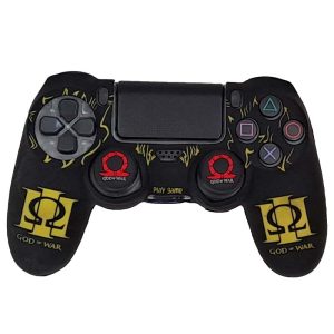 روکش دسته PS4 طرح God Of War سفید و زرد