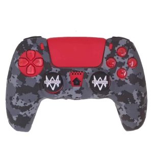 محافظ دسته پیکسلی PS5 طرح WATCH DOGS با آنالوگ