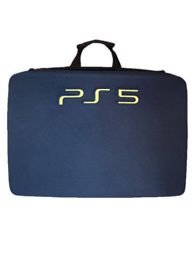 کیف حمل PS5 طرح پارچه ای آبی براق