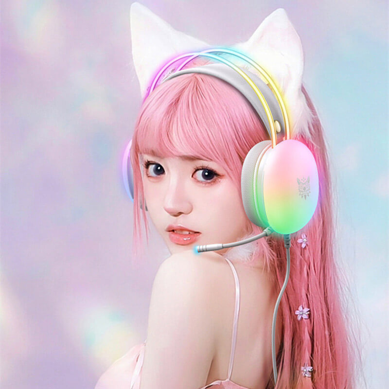 هدست گیمینگ اونیکوما onikuma x25 سفید - Image 6