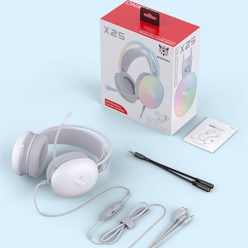 هدست گیمینگ اونیکوما onikuma x25 سفید