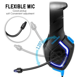 هدست گیمینگ اونیکوما مدل Onikuma K1B Blue Edition