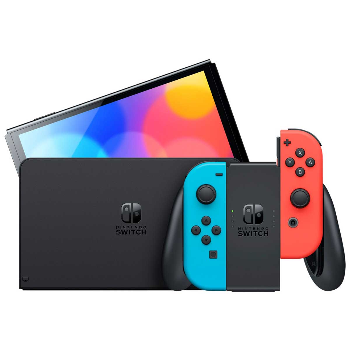 کنسول بازی نینتندو سوییچ مدل Nintendo Switch OLED Neon Red & Blue
