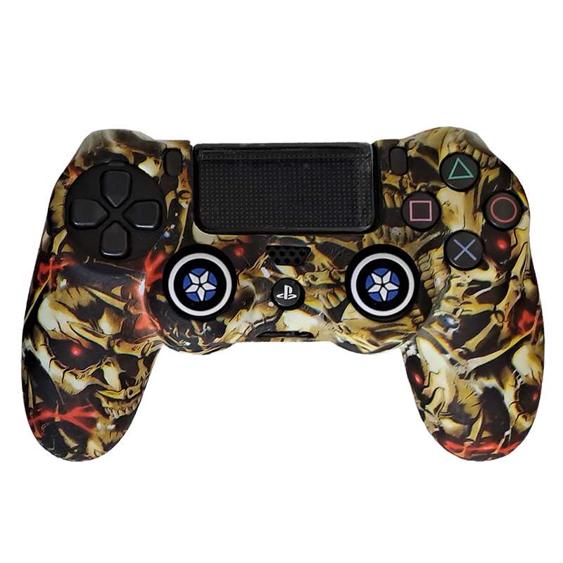 روکش دسته PS4 طرح جمجمه چشم قرمز