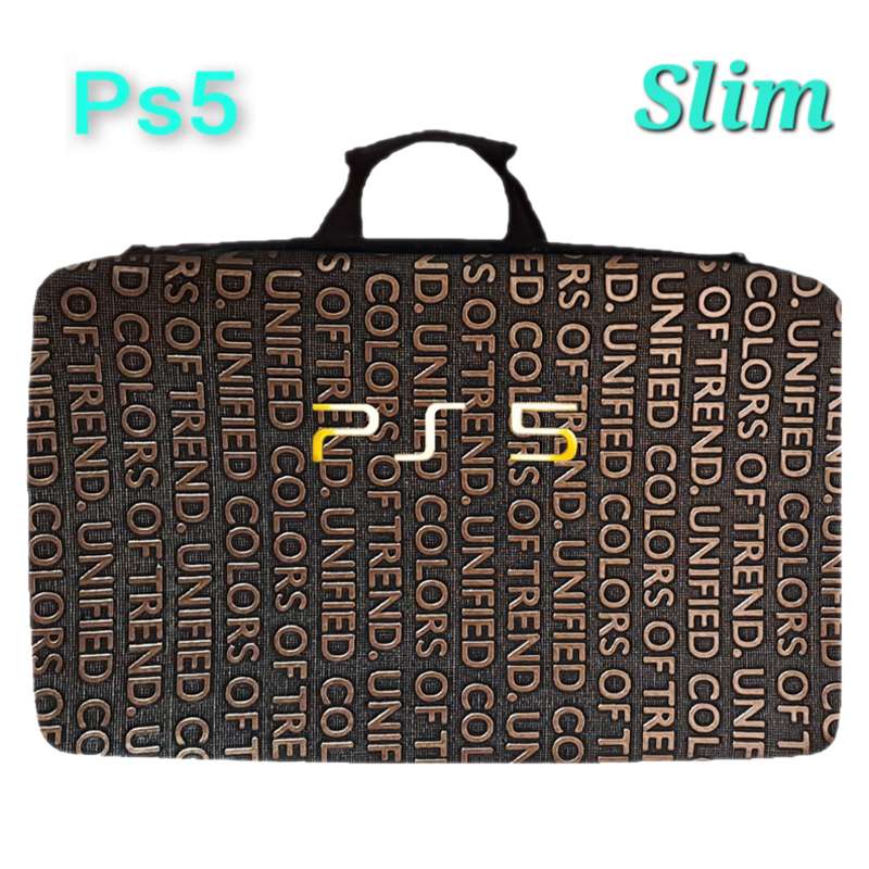کیف حمل PS5 slim چرمی طرح unified colors of trend - Image 3