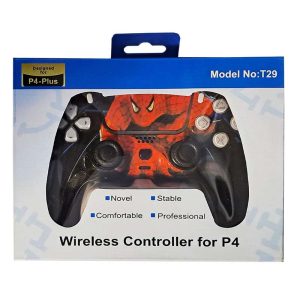دسته بی سیم PS4 مدل T29 طرح SPIDER MAN