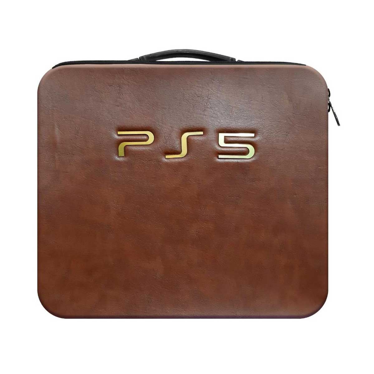 خرید کیف حمل پلی استیشن 5 طرح چرمی