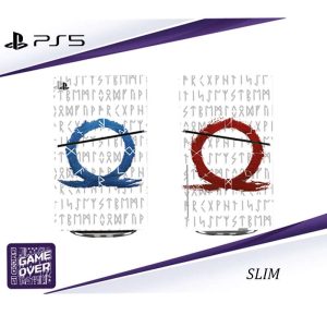 برچسب کنسول PS5 SLIM (GO) طرح GOD OF WAR
