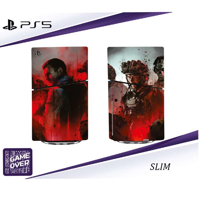 برچسب کنسول PS5 SLIM (GO) طرح call of duty