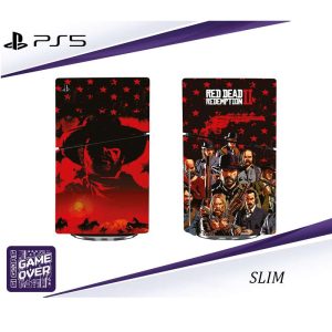 برچسب کنسول PS5 SLIM (GO) طرح RED DEAD