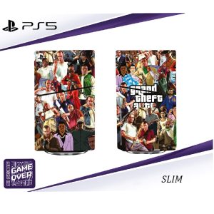 برچسب کنسول PS5 SLIM (GO) طرح GTA