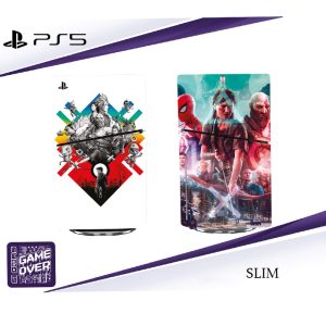 برچسب کنسول PS5 SLIM (GO) طرح Exclusive