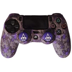 روکش دسته PS4 طرح ارتشی پیکسلی بنفش
