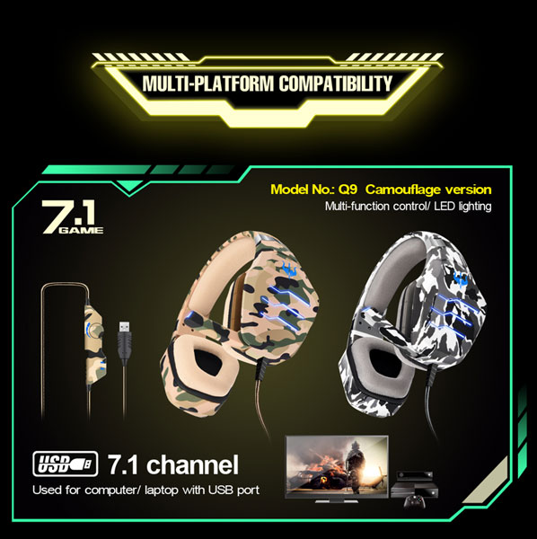 هدست گیمینگ اولنگ مدل Ovleng Q9 Esports