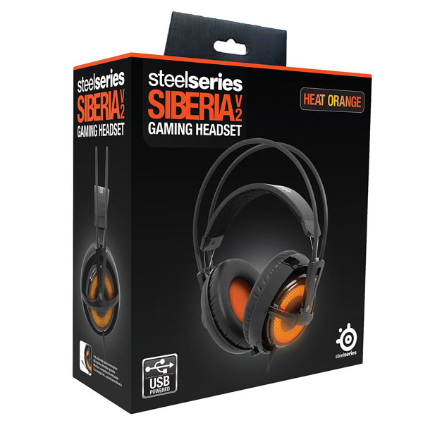 هدست گیمینگ SteelSeries مدل Siberia V2 Heat Orange