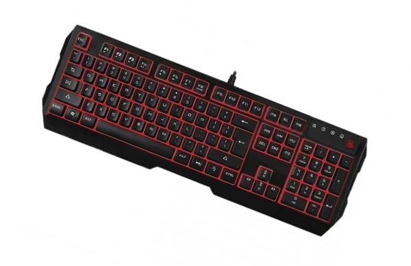 کیبورد گیمینگ ایفورتک Bloody Q135 Red Backlit - Image 3