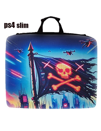 کیف حمل کنسول PS4 طرح پرچم دزدان دریایی skull