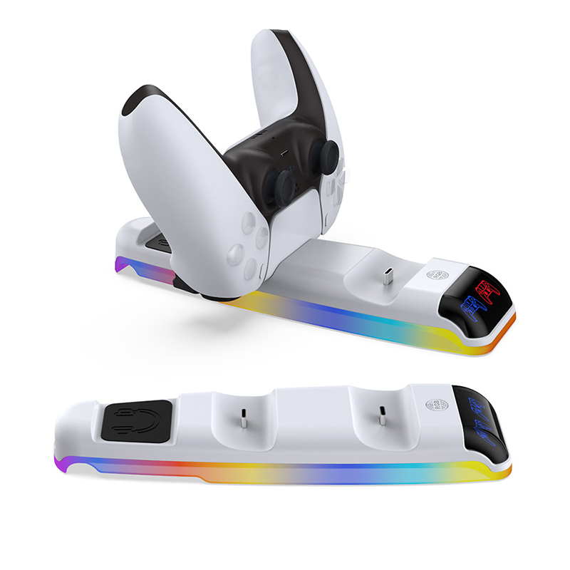 پایه شارژر دسته PS5 اسلیم دابی مدل TP5-3597 RGB - Image 8