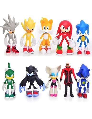 اکشن فیگور سونیک sonic کد 1252 ست 10 عددی