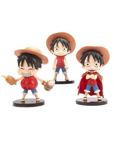 اکشن فیگور طرح One Piece Monkey D. Luffy کد 2125 بسته 3 عددی