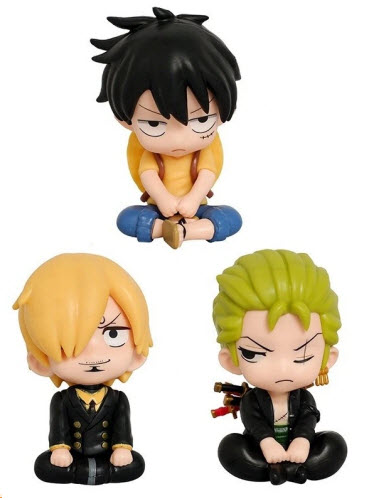 فیگور زورو لوفی سانجی One Piece کد 1962 بسته 3 عددی