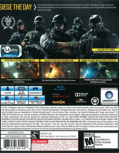 Tom Clancys Rainbow Six Siege Ps4 ریجن 2