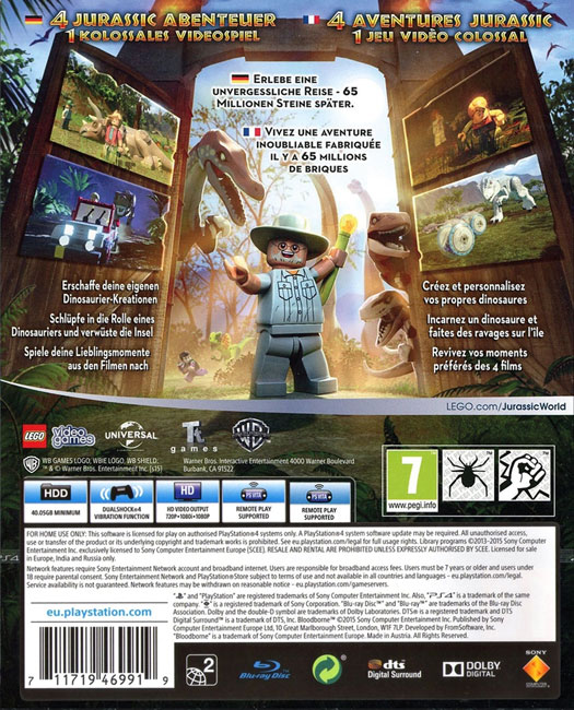 خرید بازی LEGO Jurassic World Ps4 - Image 2