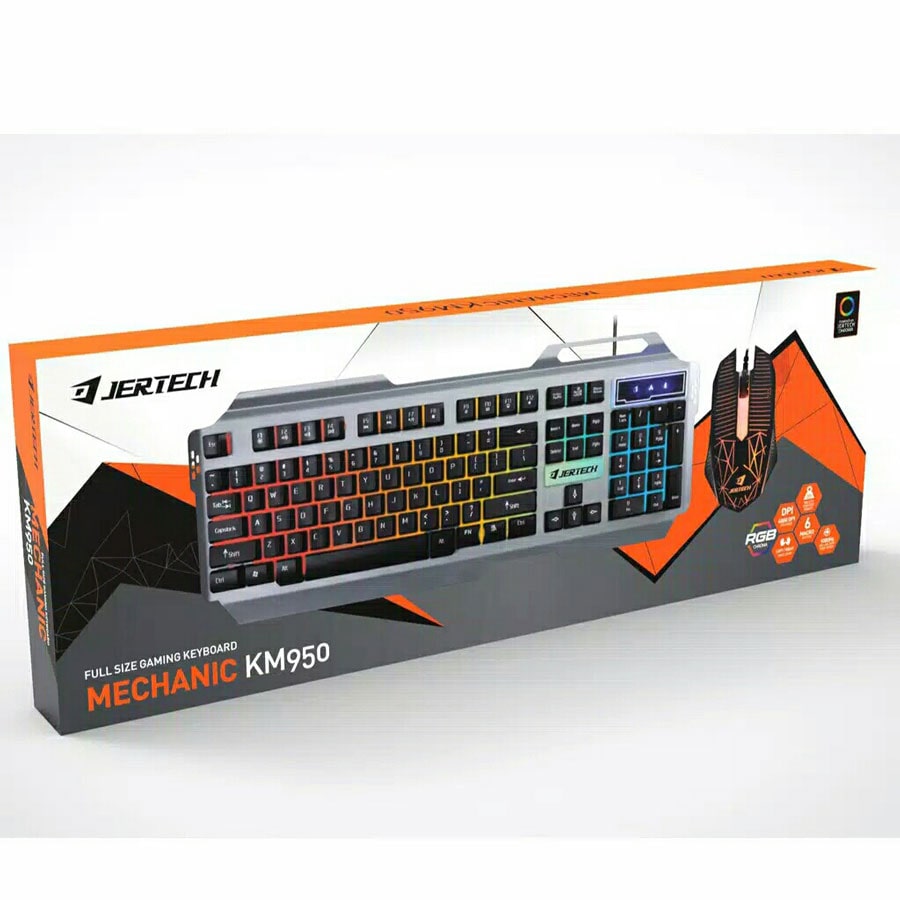 خرید کیبورد و ماوس گیمینگ جرتک Jertech KM950